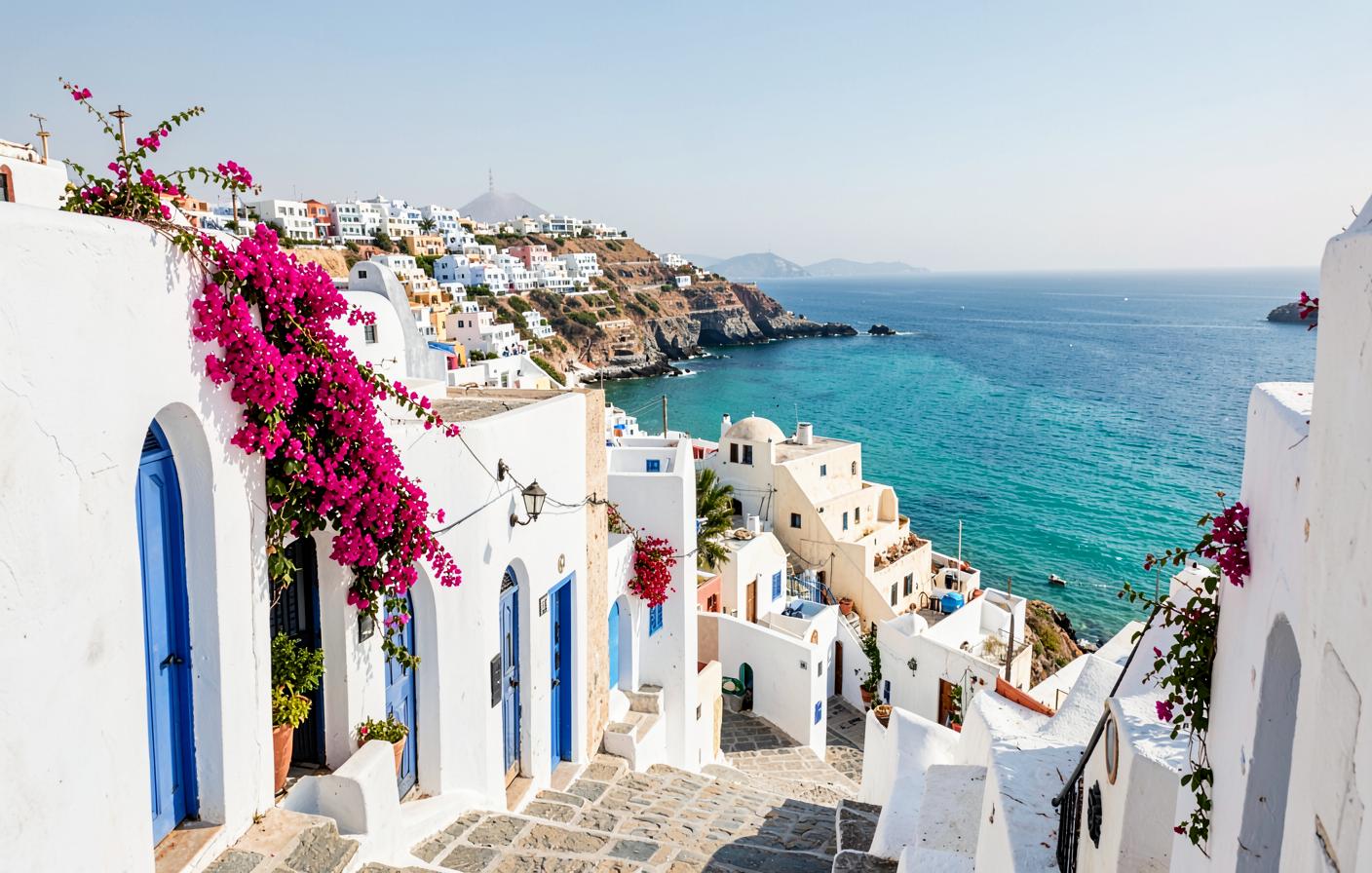 Vue de Sidi Bou Saïd, Tunisie